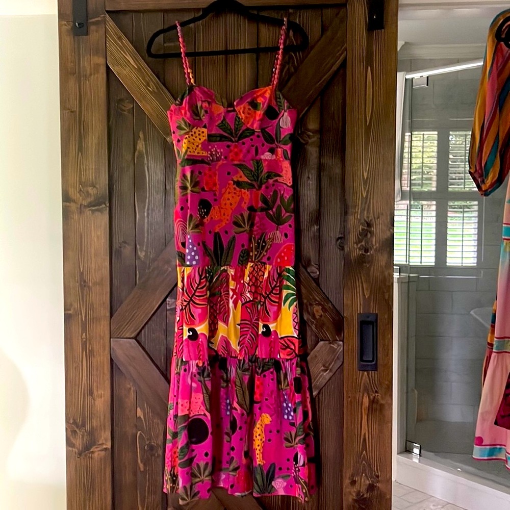 FARM RIO pink stunning dress xs